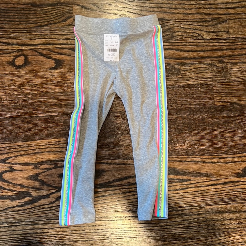 JCrew Crewcuts Toddler Girls Leggings - Size 3 NWT